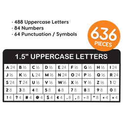 Bulletin Board Letters – 1.5 inch (ONLINE ORDER ONLY)