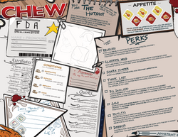 CHEW: Character Menus (RPG Supplement) (ONLINE ORDER ONLY)