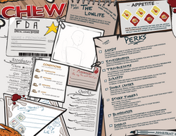 CHEW: Character Menus (RPG Supplement) (ONLINE ORDER ONLY)