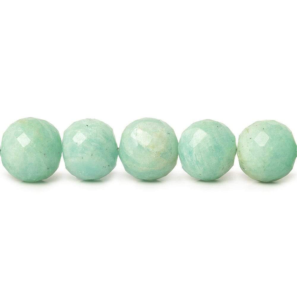 10-10.5mm Amazonite Faceted Round Beads 19 pieces (ONLINE ORDER ONLY)