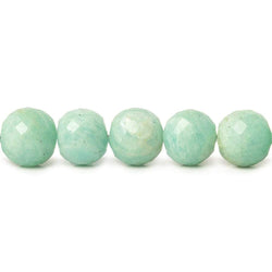 10-10.5mm Amazonite Faceted Round Beads 19 pieces (ONLINE ORDER ONLY)