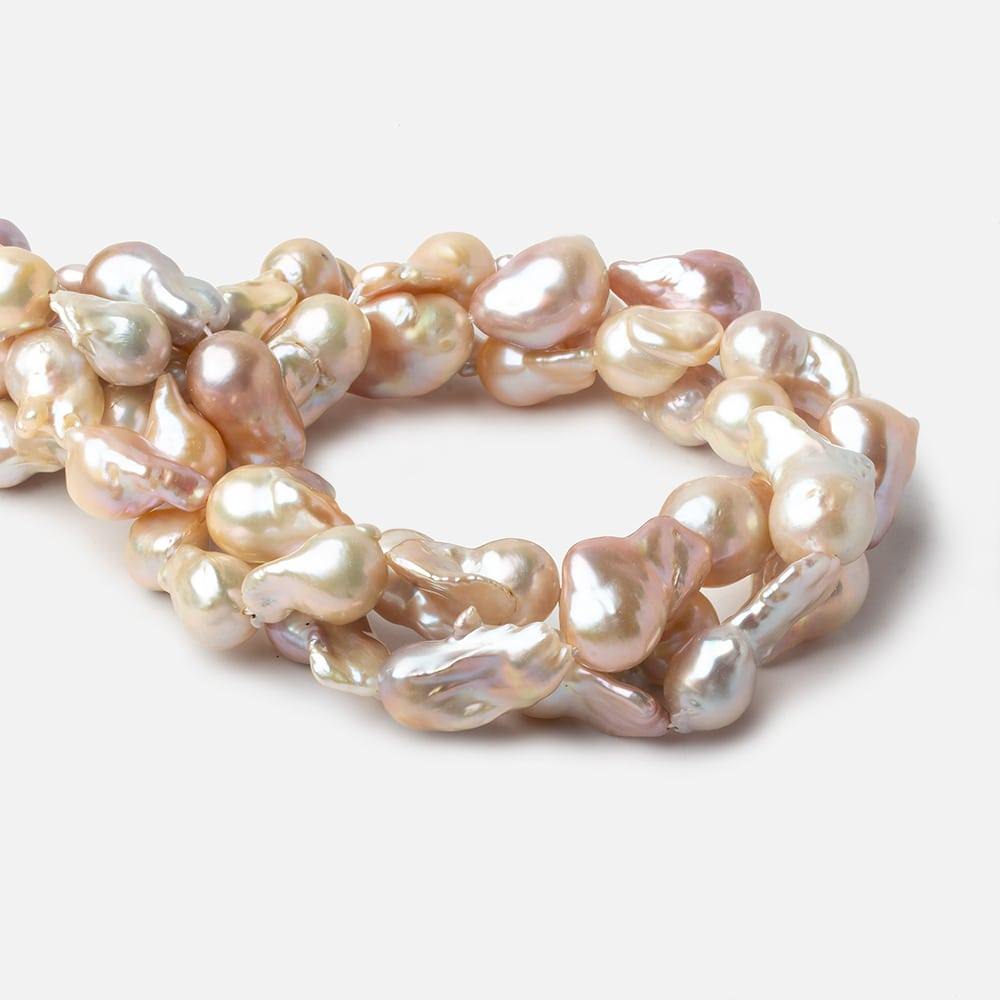 10-14mm Tri Color Ultra Baroque Freshwater Pearls 16 inch 19 pieces (ONLINE ORDER ONLY)