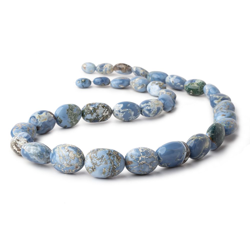 10-21mm Owyhee Blue Opal Plain Nugget Beads 21 inch 32 pieces AAA (ONLINE ORDER ONLY)