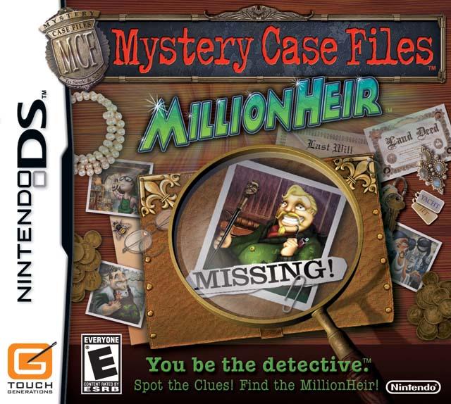 Mystery Case Files MillionHeir (Nintendo DS) (ONLINE ORDER ONLY)