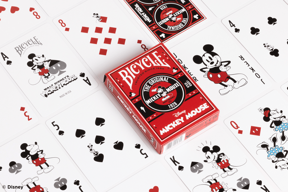 Disney Classic Mickey Mouse inspired Playing Cards by Bicycle (ONLINE ORDER ONLY)
