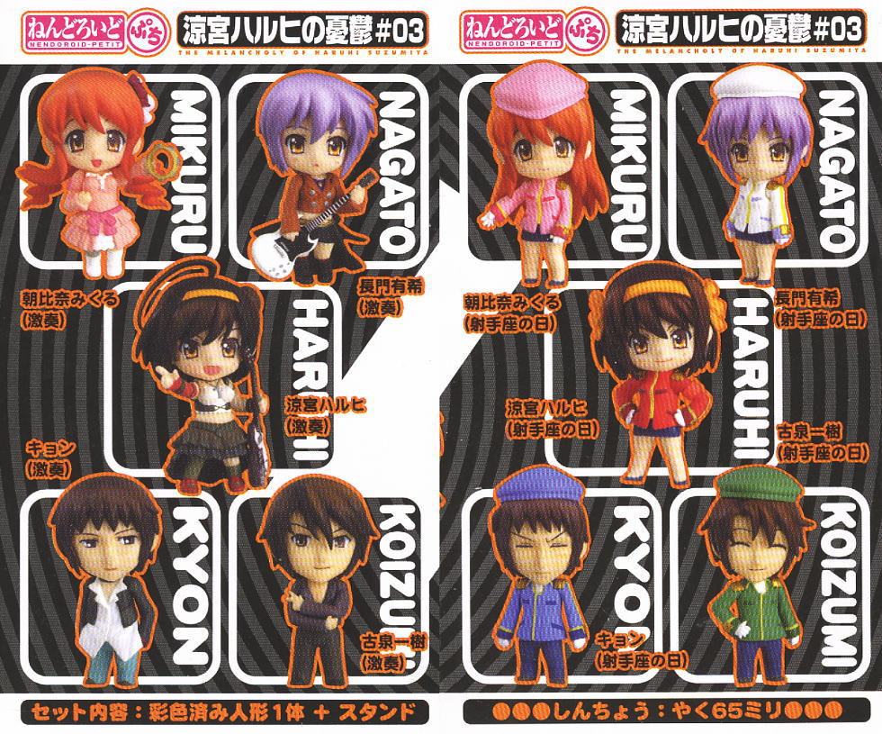 Nendoroid-Petit Melancholy of Haruhi Suzumiya #03 Blind Box (1 Blind Box) (ONLINE ORDER ONLY)