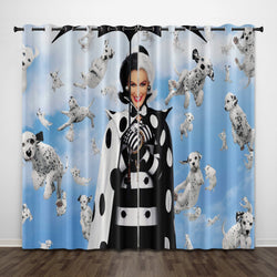 101 Dalmatians Curtains Pattern Blackout Window Drapes (Online Order Only)