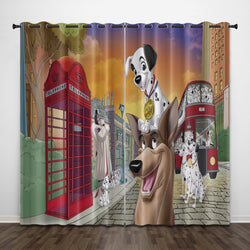 101 Dalmatians Curtains Pattern Blackout Window Drapes (Online Order Only)