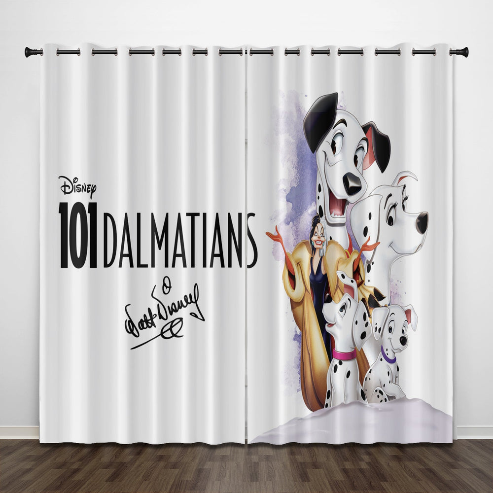 101 Dalmatians Curtains Pattern Blackout Window Drapes (Online Order Only)