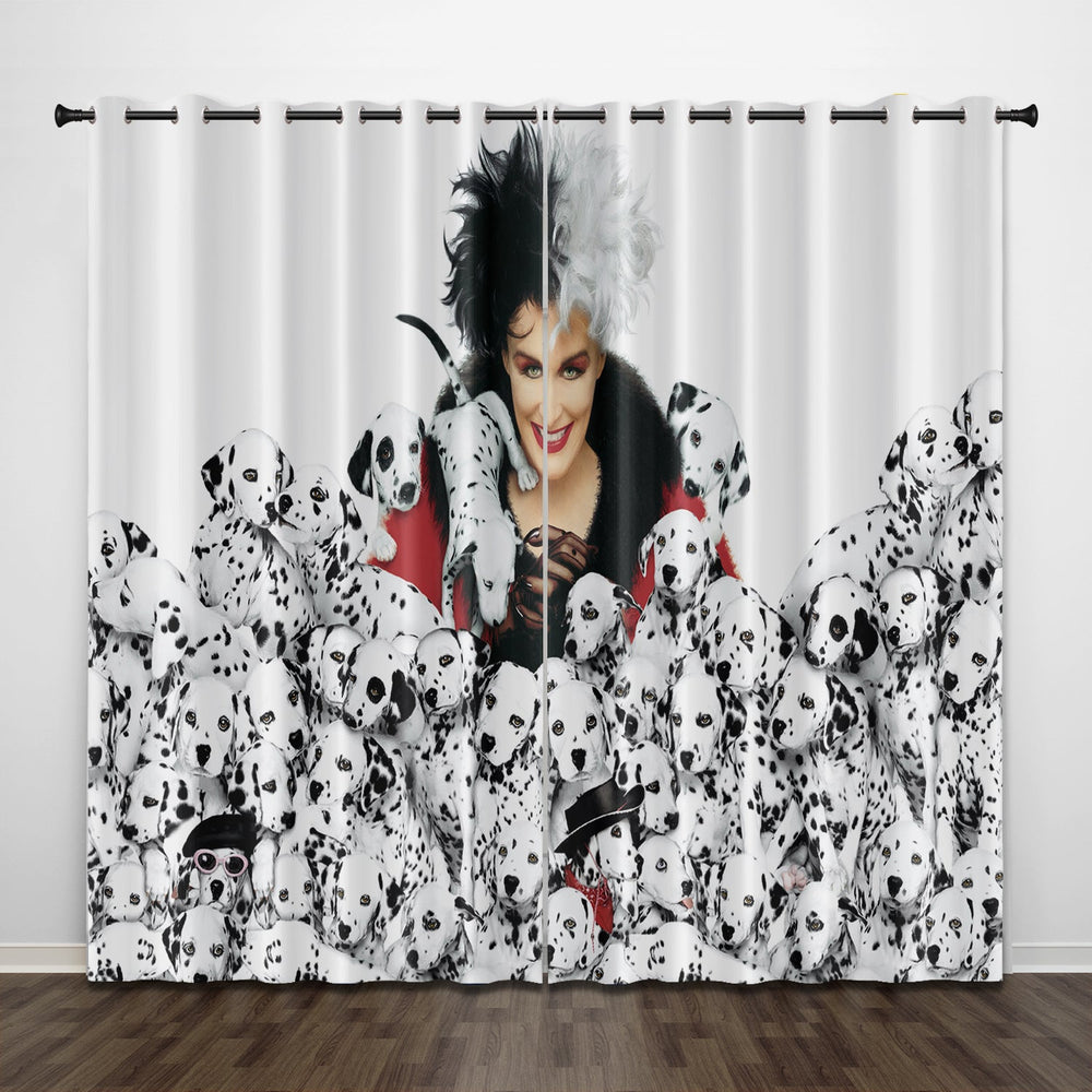 101 Dalmatians Curtains Pattern Blackout Window Drapes (Online Order Only)