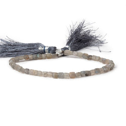 3-4mm Matte Labradorite Plain Cube Beads 7.5 inches 48 pieces (ONLINE ORDER ONLY)