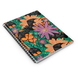 Blooms & Bats Spiral Notebook - Ruled Line (ONLINE ORDER ONLY)