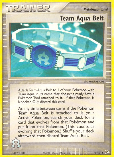 Team Aqua Belt (76/95) [EX: Team Magma vs Team Aqua] (Online Only)
