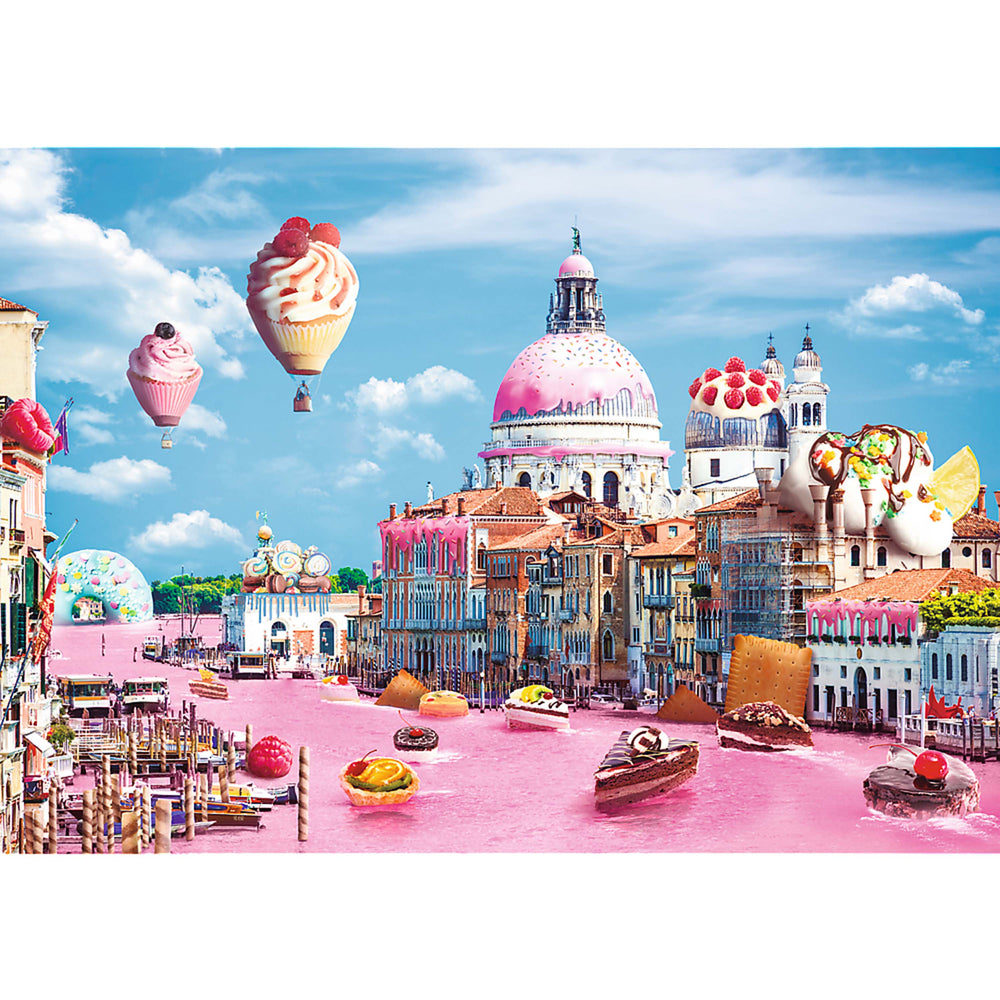 Trefl Red Funny Cities Sweets in Venice 1000 Piece Puzzle (ONLINE ORDER ONLY)