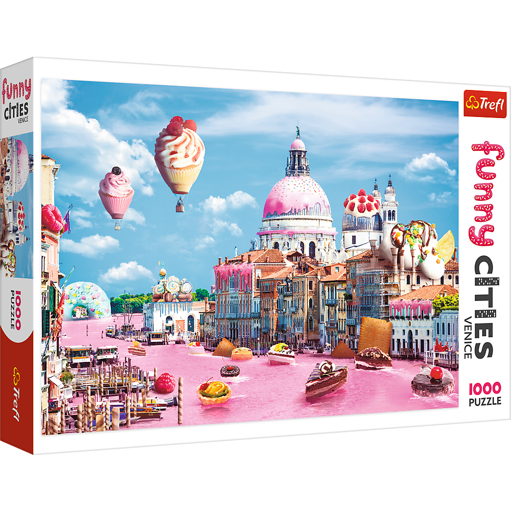 Trefl Red Funny Cities Sweets in Venice 1000 Piece Puzzle (ONLINE ORDER ONLY)