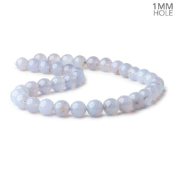 10.5mm Turkish Blue Chalcedony Plain Round Beads 15.5 inch 37 pieces (ONLINE ORDER ONLY)