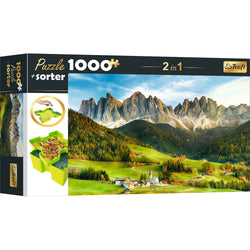 Trefl Red 1000 Piece Puzzle & Sorter - Beautiful Dolomite Landscape (ONLINE ORDER ONLY)