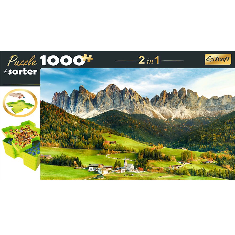 Trefl Red 1000 Piece Puzzle & Sorter - Beautiful Dolomite Landscape (ONLINE ORDER ONLY)