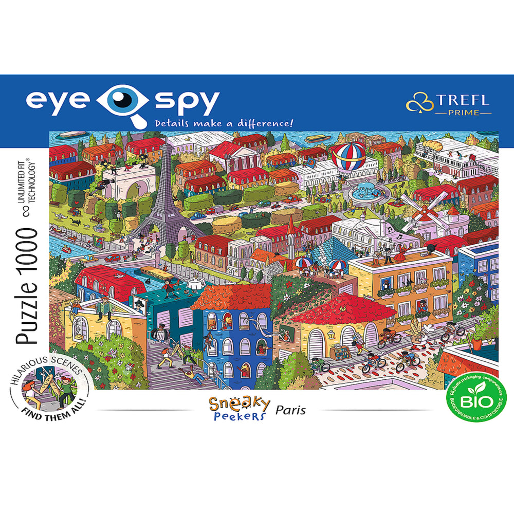 Trefl Prime Eye Spy Sneaky Peakers: Paris 1000 Piece Puzzle (ONLINE ORDER ONLY)