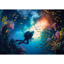 Trefl Red Scuba Diver 1000 Piece Puzzle (ONLINE ORDER ONLY)
