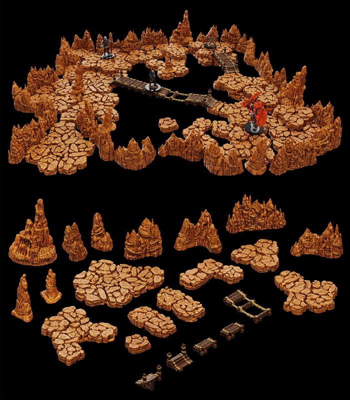 WarLock Tiles: Base Set - Caverns (ONLINE ORDER ONLY)