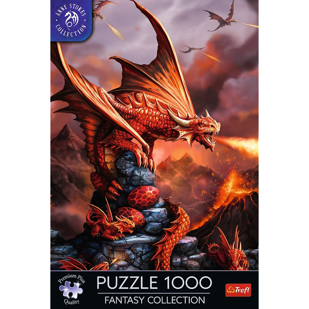 Trefl Premium Plus Anne Stokes Fire Dragon 1000 Piece Puzzle (ONLINE ORDER ONLY)