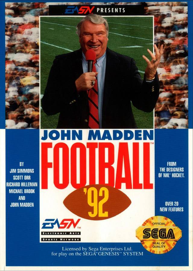John Madden Football '92 (Sega Genesis) (ONLINE ORDER ONLY)