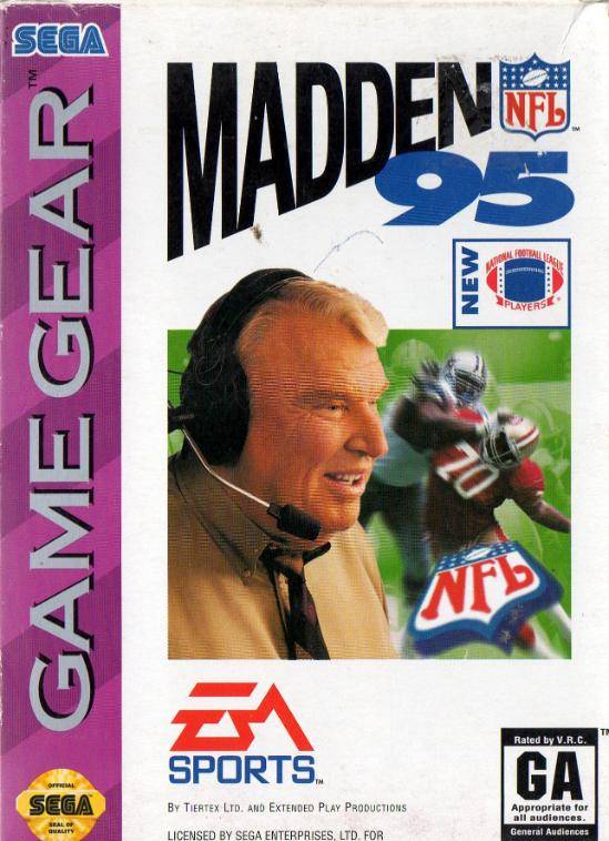 Madden NFL '95 (Sega Game Gear) (ONLINE ORDER ONLY)