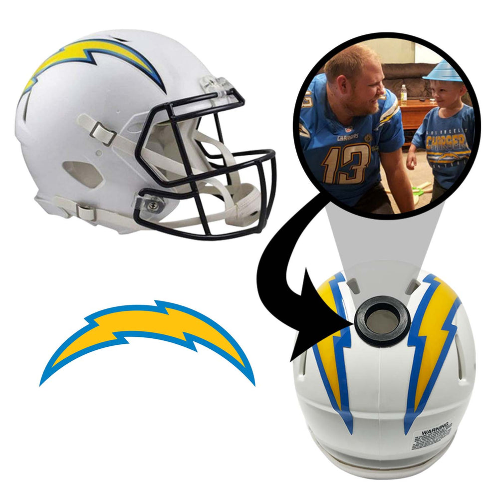 Los Angeles Chargers NFL Mini Helmet - Picture Inside (Online Order Only) (ONLINE ORDER ONLY)