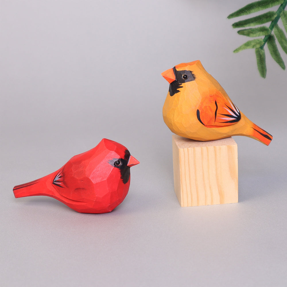 Hand Carved Cardinal Bird, Unique Gift for Loved Ones (ONLINE ORDER ONLY)