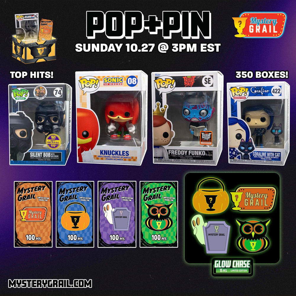 Pop + Pin Mystery Grail Box (Online Order Only)