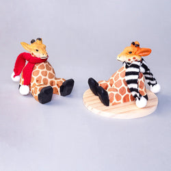 Handmade Wood-Carved Giraffe Cellphone Stand (ONLINE ORDER ONLY)