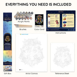 Hogwarts Crest - Paint By Numbers Kit (ONLINE ORDER ONLY)