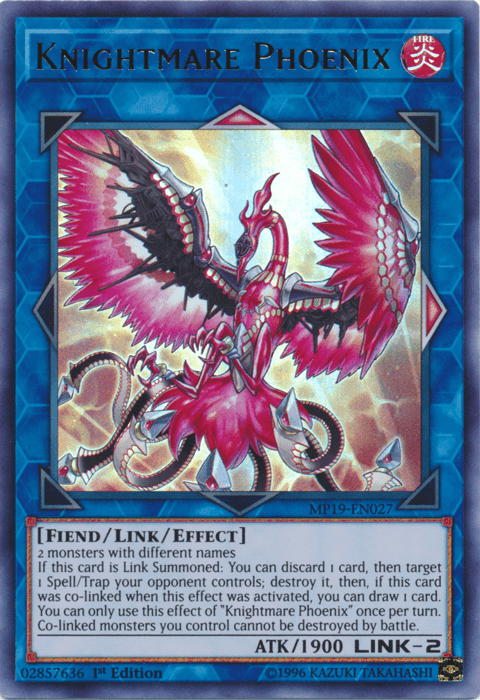 Knightmare Phoenix [MP19-EN027] Ultra Rare (ONLINE ORDER ONLY)