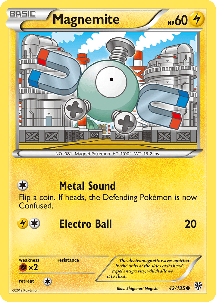 Magnemite (42/135) [Black & White: Plasma Storm] (Online Only)