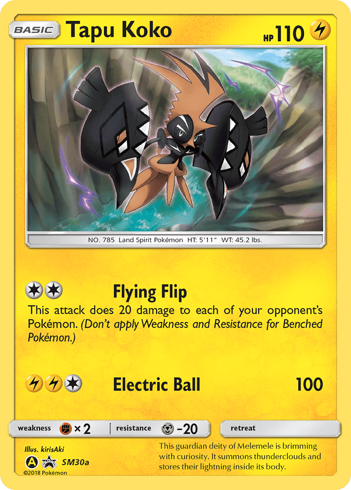 Tapu Koko (SM30a) [Sun & Moon: Black Star Promos] (Online Only)