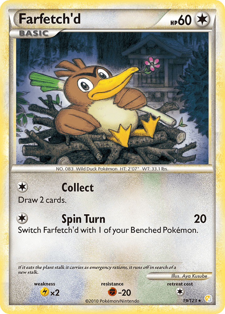 Farfetch'd (19/123) [HeartGold & SoulSilver: Base Set] (Online Only)