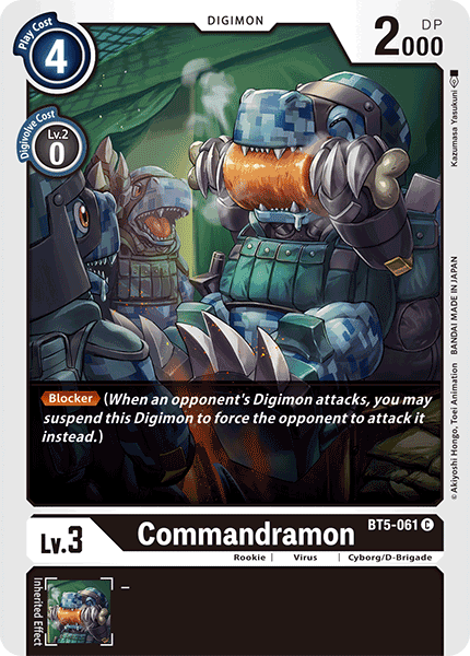 Commandramon [BT5-061] [Battle of Omni] (ONLINE ORDER ONLY)