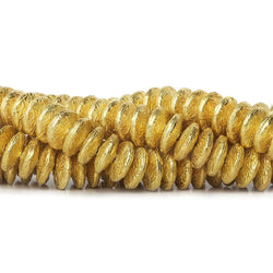 10mm 22kt Gold Plated Copper Disc with Crosshatch Pattern 8 inch 52 pieces (ONLINE ORDER ONLY)