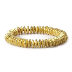 10mm 22kt Gold Plated Copper Disc with Crosshatch Pattern 8 inch 52 pieces (ONLINE ORDER ONLY)