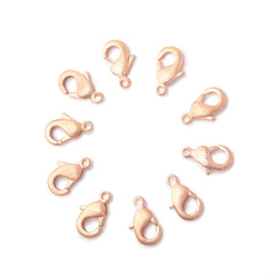 10mm Brushed Lobster Clasp Set of 10 Pieces (ONLINE ORDER ONLY)