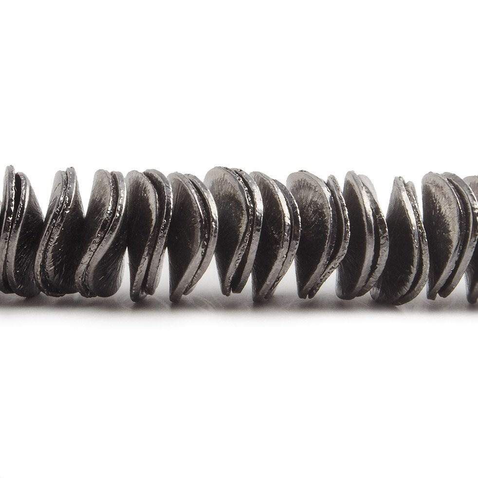 10mm Brushed Wavy Disc Spacers 8 inch 130 Beads (ONLINE ORDER ONLY)