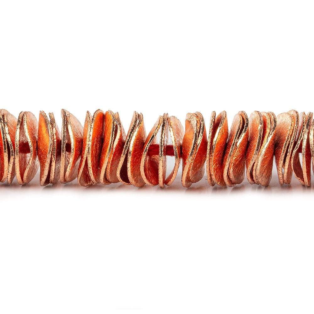 10mm Brushed Wavy Disc Spacers 8 inch 130 Beads (ONLINE ORDER ONLY)