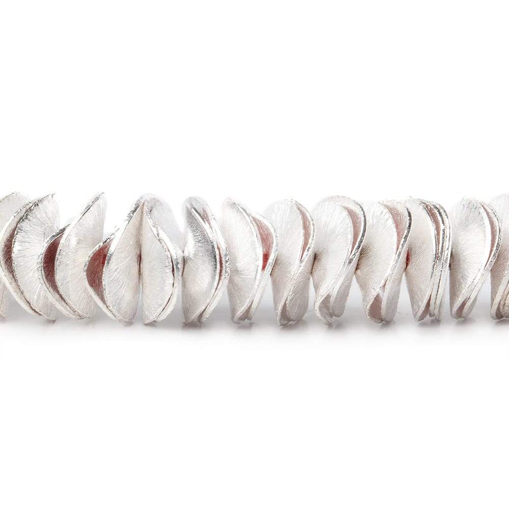 10mm Brushed Wavy Disc Spacers 8 inch 130 Beads (ONLINE ORDER ONLY)