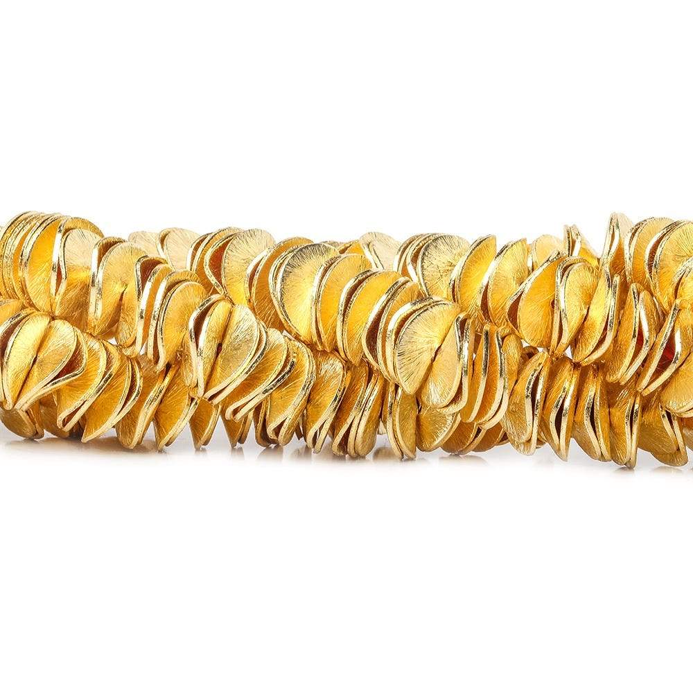 10mm Brushed Wavy Disc Spacers 8 inch 130 Beads (ONLINE ORDER ONLY)