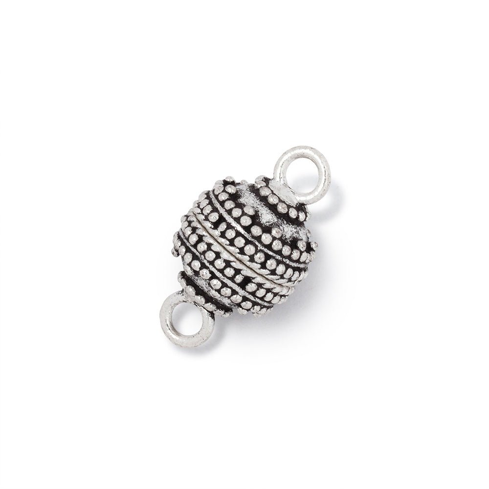 10mm Concentric Miligrain Design Magnetic Clasp 1 piece (ONLINE ORDER ONLY)
