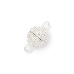 10mm Concentric Miligrain Design Magnetic Clasp 1 piece (ONLINE ORDER ONLY)