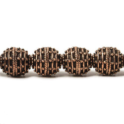 10mm Copper Bead Bead Roval Beehive 8 inch 18 pcs (ONLINE ORDER ONLY)