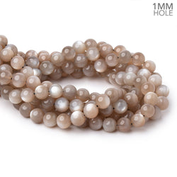 10mm Greige Moonstone Plain Round Beads 15.5 inch 39 pieces AAA 1mm Hole (ONLINE ORDER ONLY)