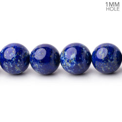 10mm Lapis Lazuli Plain Rounds 16 inch 40 Beads 1mm Hole (ONLINE ORDER ONLY)